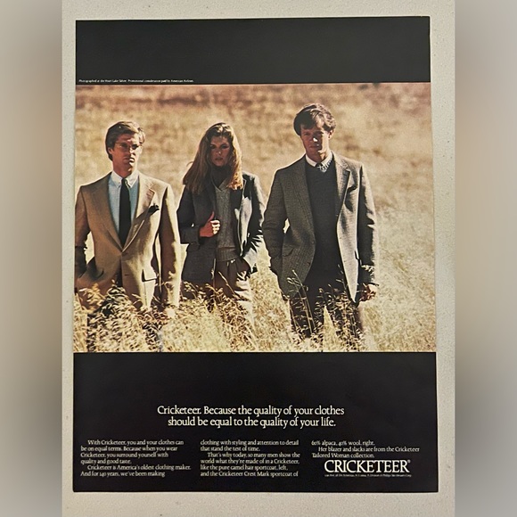 Cricketeer 1981 Magazine Vintage Advertisement - Picture 1 of 1